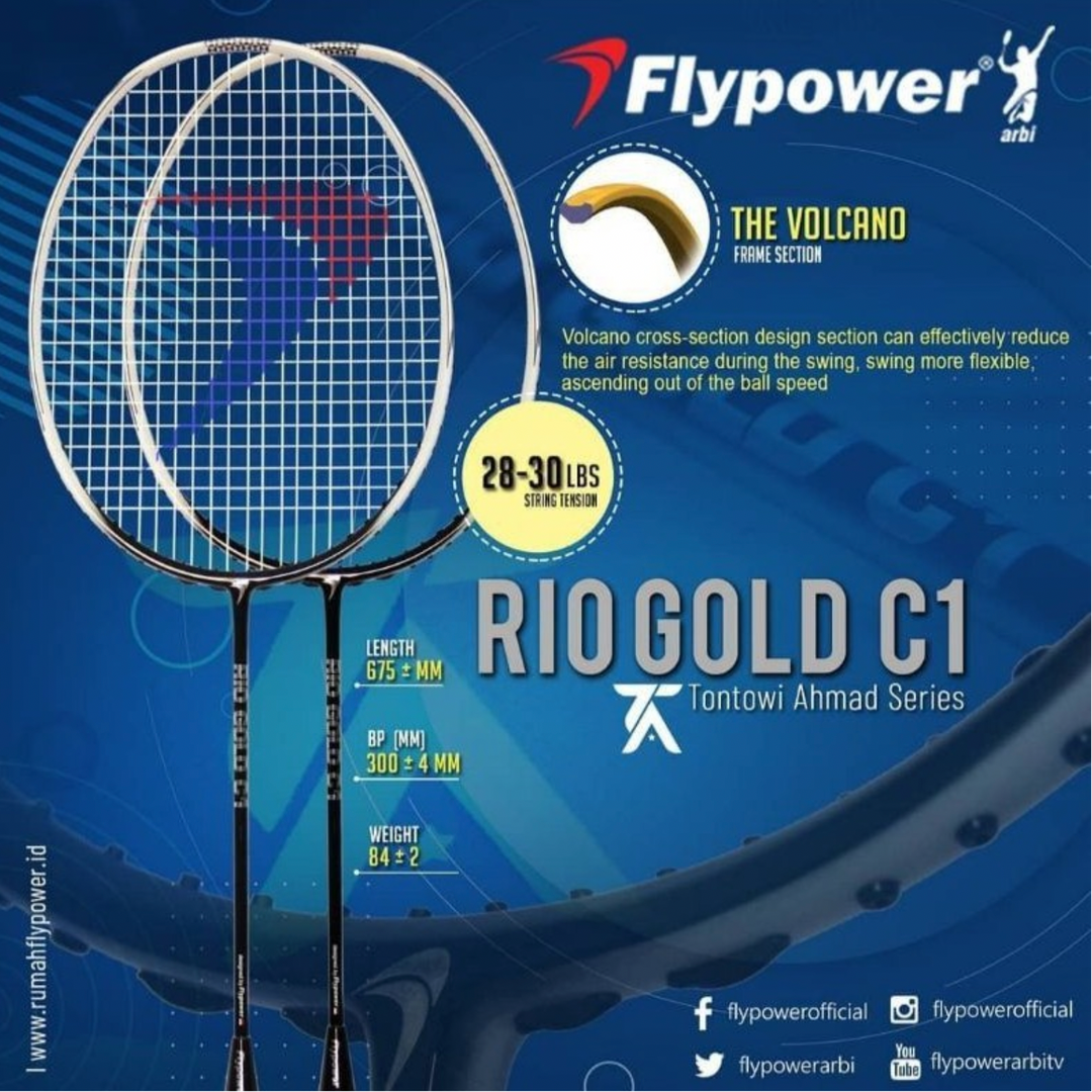 スケールモデル 新作 Flypower Rio GOLD C1 ラケット