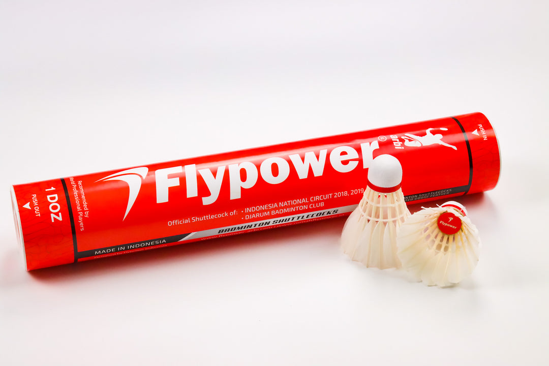 送料無料 店舗 Flypower RED（2ダース） Shuttlecock シャトル